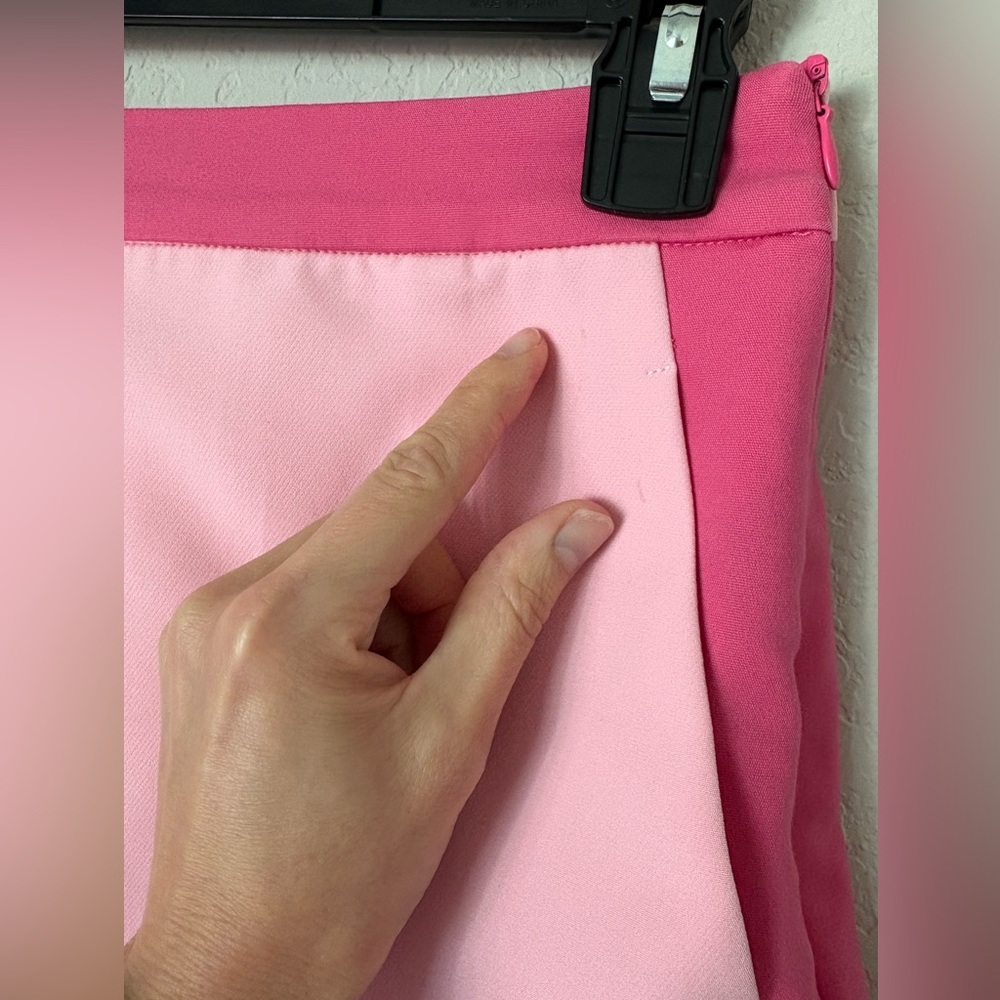 English Factory Pink ColorBlock High Rise Skort - Picture 4 of 11